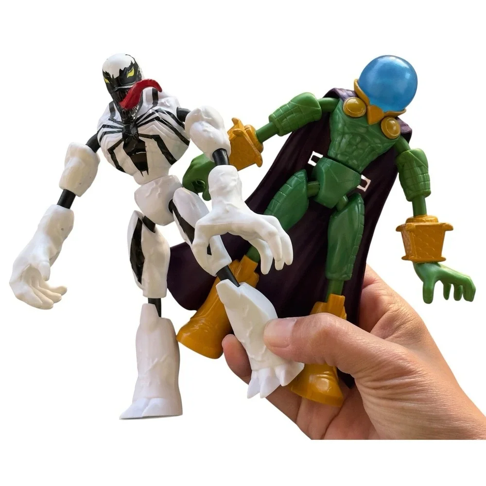 Marvel Spider-Man Bend and Flex Figure Lot Anti-Venom & Mysterio Hasbro 6